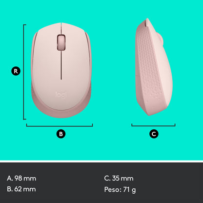 Logitech - M171 ratón Ambidextro Oficina RF inalámbrico Óptico