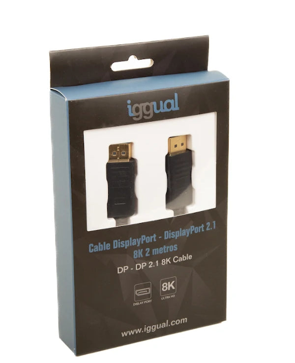 iggual - IGG318362 cable DisplayPort 2 m Negro