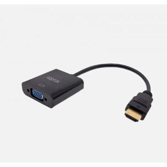 Approx - APPC11V3 adaptador de cable de vídeo HDMI tipo A (Estándar) VGA (D-Sub) Negro