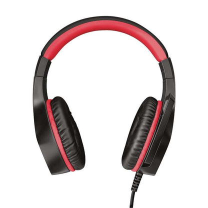 Trust Gaming GXT 404R Rana Auriculares con Microfono - Compatible con Nintendo Switch - Microfono Plegable - Diadema Ajustable - Altavoces de 40mm - Cable de 1m - Color Negro/Rojo 1 pieza(s)