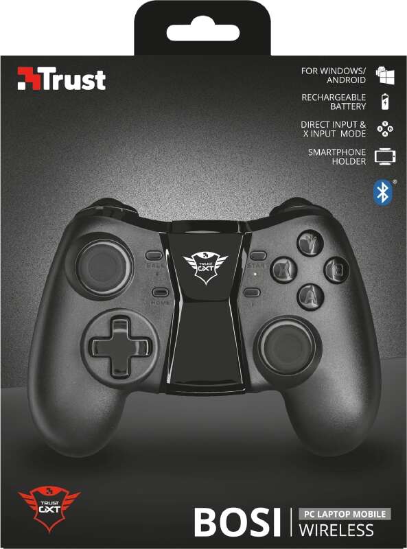 Trust - GXT 590 Bosi Negro Bluetooth Gamepad Analógico/Digital Android  PC