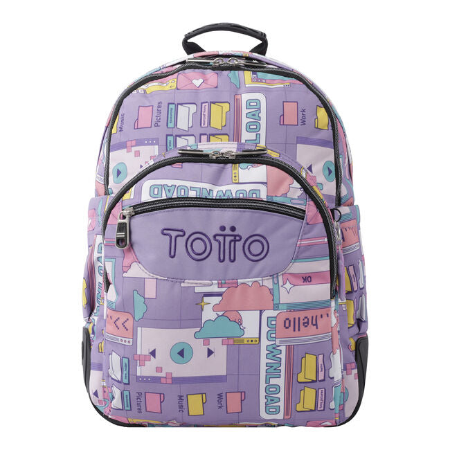 Totto - Crayoles mochila Mochila escolar Multicolor Poliéster