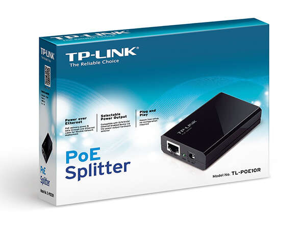 TP-Link - TL-POE10R divisor de red Negro Energía sobre Ethernet (PoE)