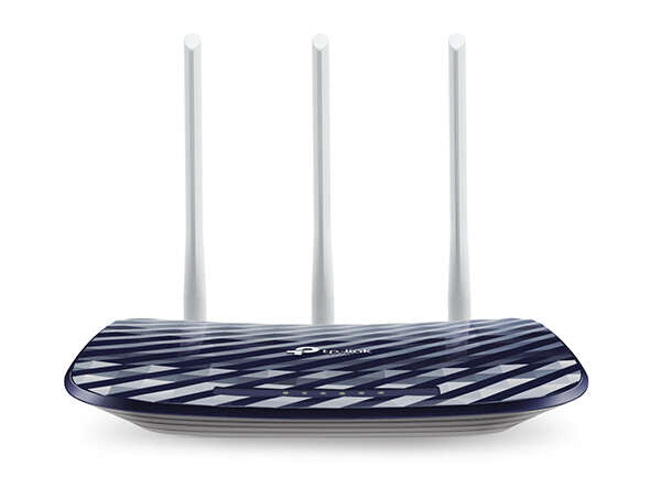 TP-Link - AC750 router inalámbrico Ethernet rápido Doble banda (2 4 GHz / 5 GHz) Negro  Blanco