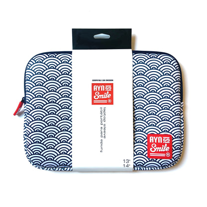 Smile - Laptop sleeve Kimono 1¡"13-14" Seigaiha