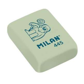 Milan 445 Pack de 6 Gomas de Borrar Rectangulares - Miga de Pan - Suave Caucho Sintetico - Dibujos Infantiles - Colores Surtidos 1 pieza(s)