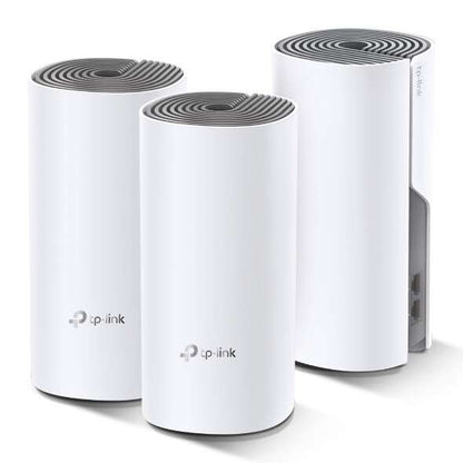 TP-Link - Deco E4 (3-pack) Doble banda (2 4 GHz / 5 GHz) Wi-Fi 5 (802.11ac) Blanco  Gris 2 Interno