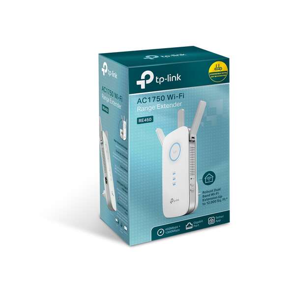 TP-Link Repetidor WiFi AC1750 - Dual Band 5GHz/2.4GHz - 3 Antenas Externas - Hasta 1300Mbps - Puerto Gigabit Ethernet - Indicador Inteligente - Modo AP Compatible 1 pieza(s)