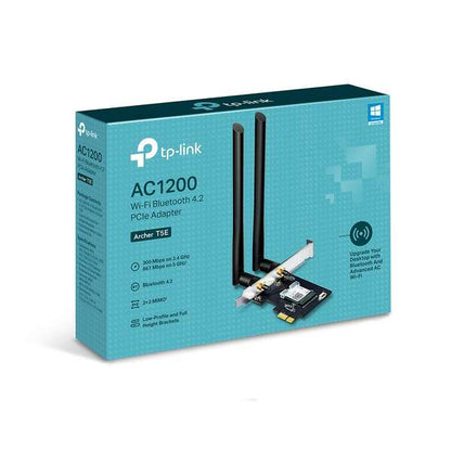 TP-Link Adaptador AC1200 Wi-Fi Bluetooth 4.2 PCIe - 2 Antenas Externas 1 pieza(s)