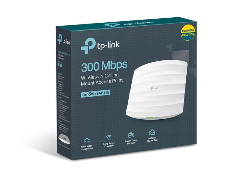 TP-Link - EAP115 punto de acceso inalámbrico 300 Mbit/s Blanco Energía sobre Ethernet (PoE)