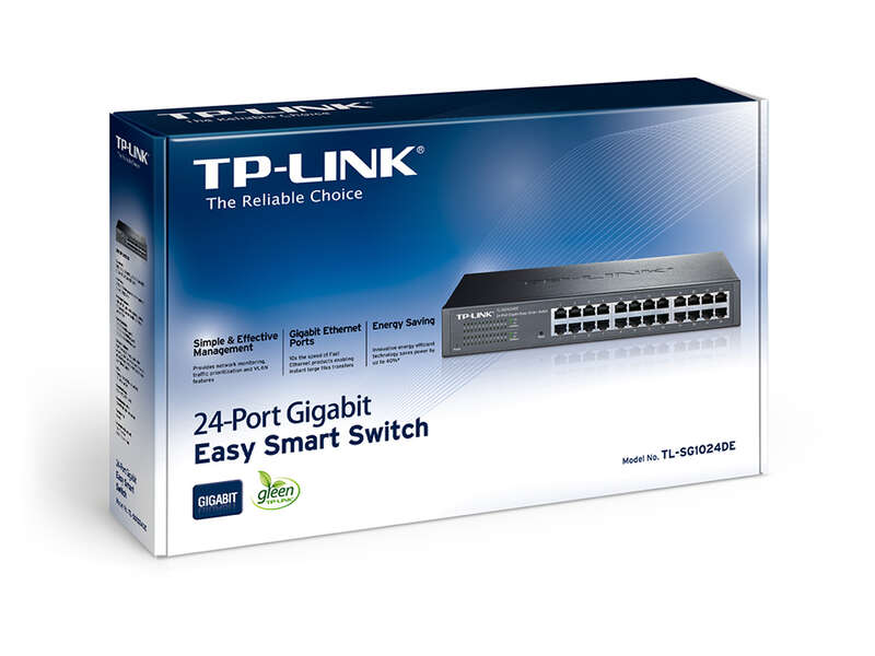 TP-Link Switch de 24 Puertos Gigabit Easy Smart - Tecnologia Verde - Plug & Play 1 pieza(s)