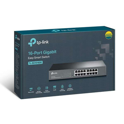 TP-Link Switch Easy Smart de 16 Puertos Gigabit - Plug & Play - Tecnologia Verde 1 pieza(s)