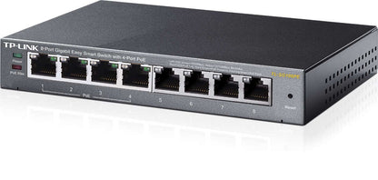 TP-Link Switch Easy Smart de 8 Puertos Gigabit - 4 Puertos PoE 1 pieza(s)