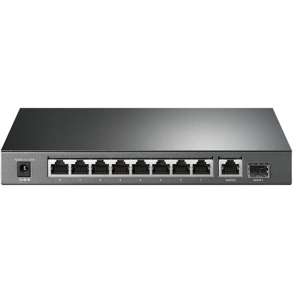 TP-Link - TL-SG1210P switch No administrado Gigabit Ethernet (10/100/1000) Energía sobre Ethernet (PoE) Gris