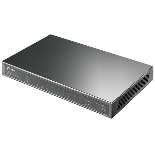 TP-Link - TL-SG1210P switch No administrado Gigabit Ethernet (10/100/1000) Energía sobre Ethernet (PoE) Gris