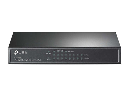 TP-Link Switch de Sobremesa - 8 Puertos Gigabit con 4 Puertos PoE 1 pieza(s)