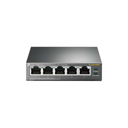 TP-Link Switch de Sobremesa - 5 Puertos Gigabit con 4 Puertos PoE 1 pieza(s)