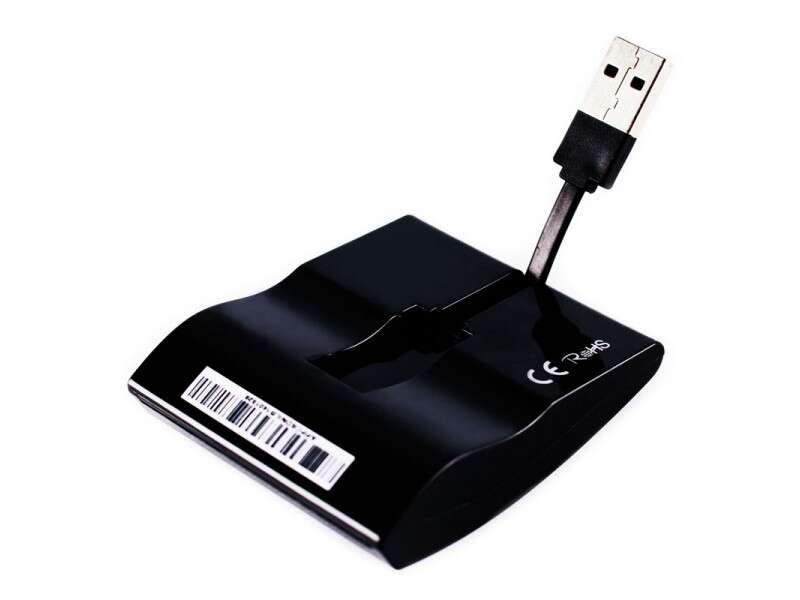 Approx Lector de DNI Electronico/Tarjeta Sanitaria - USB 2.0 - Color Negro 1 pieza(s)