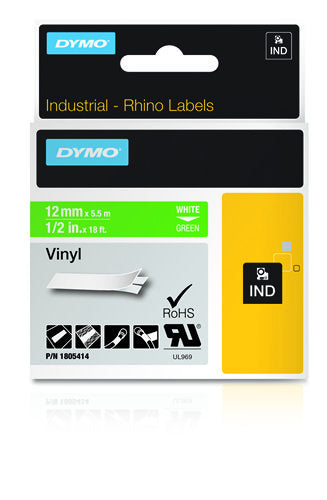 DYMO - Etiquetas de Vinilo IND 1805414 - Pack de 5 unidades