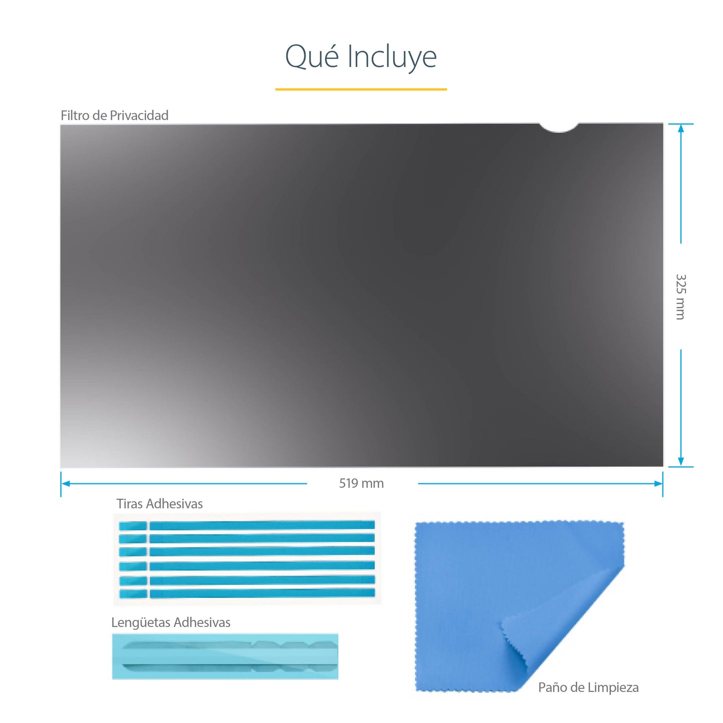 StarTech.com - Filtro de Privacidad para Monitores de 24 Pulgadas - Pantalla de Privacidad para Reducir la Luz Azul - de Pantalla Ancha 16:10 - Mate/Brillante - Ángulo de Visión de +/-30 Grados