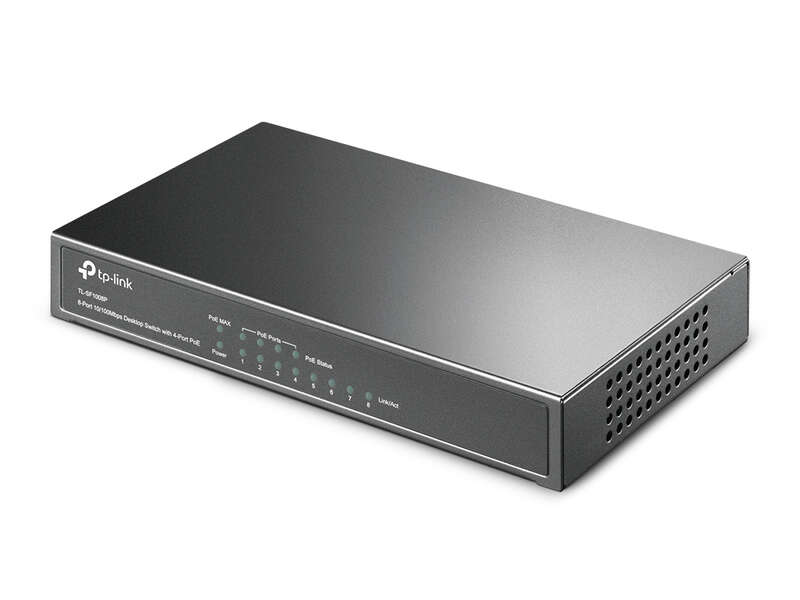 TP-Link - TL-SF1008P switch No administrado Fast Ethernet (10/100) Energía sobre Ethernet (PoE) Oliva