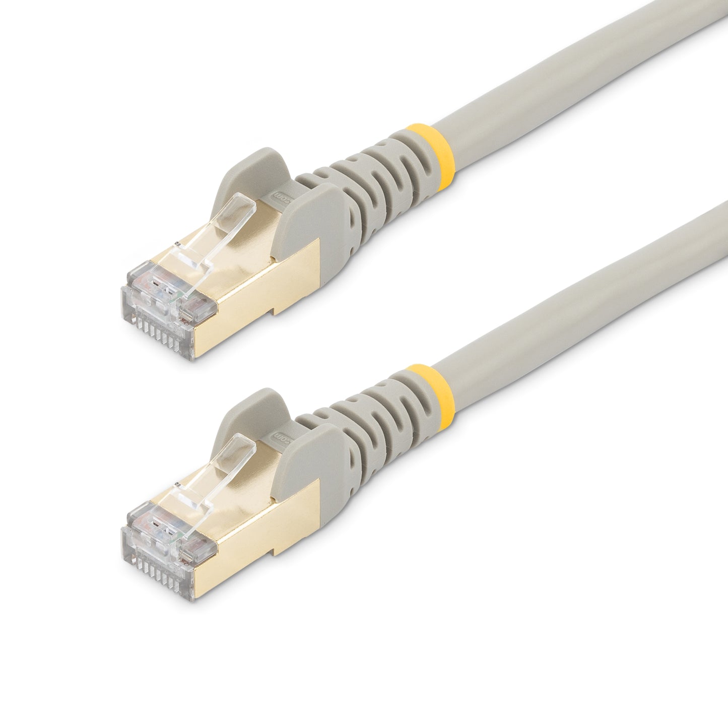 StarTech.com - Cable de 0 5m de Red Ethernet RJ45 Cat6a Blindado STP - Cable sin Enganche Snagless - Gris