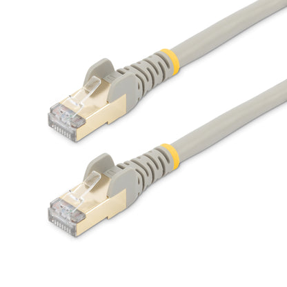 StarTech.com - Cable de 0 5m de Red Ethernet RJ45 Cat6a Blindado STP - Cable sin Enganche Snagless - Gris