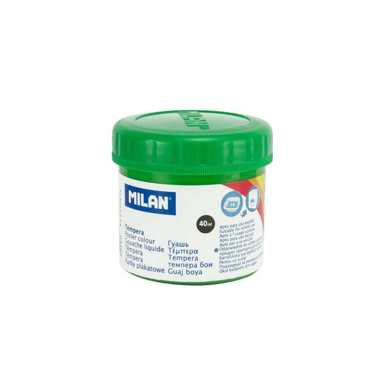 Milan - TEMPERA MILAN 40 ml VERDE CLARO - Pack de 6 unidades