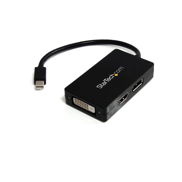 StarTech.com - Adaptador de vídeo externo triple head Mini DisplayPort a DVI HDMI y DP conversor