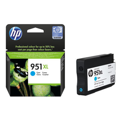 HP 951XL cartucho de tinta 1 pieza(s) Original Alto rendimiento (XL) Cian