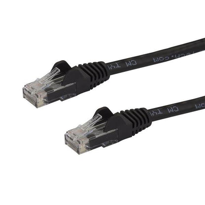 StarTech.com - Cable de 7 5m Cat6 Ethernet de Red Negro - RJ45 sin Enganches - 24AWG