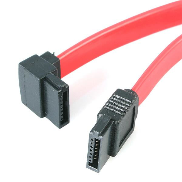 StarTech.com - Cable de 45cm de Datos SATA en Ángulo Recto a la Izquierda Acodado 7 Pines - 2x Serial ATA Macho