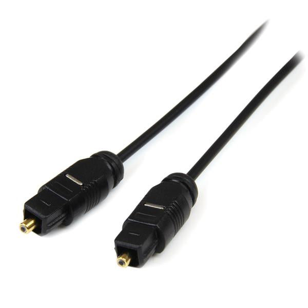 StarTech.com - Cable 4 5m TosLink Audio Digital Óptico SPDIF Delgado - Negro