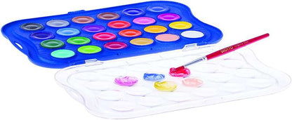 Giotto Pack de 24 Acuarelas Mini 23mm. - Colores Luminosos - Evita la Dispersion del Agua 1 pieza(s)