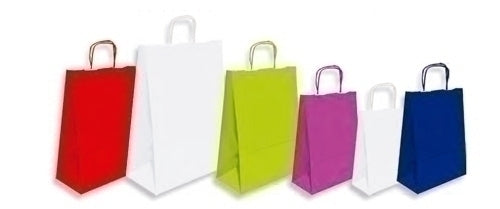 Sin Marca - BOLSA PAPEL KRAFT BLANCO 18x24 BL P/50