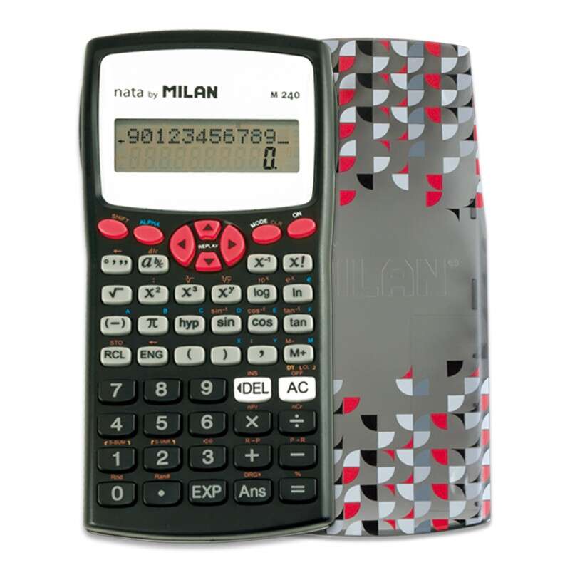 Milan - 159110RBL calculadora Bolsillo Calculadora científica Negro  Rojo