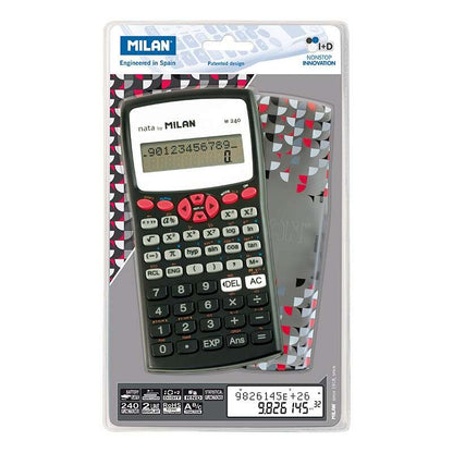 Milan - 159110RBL calculadora Bolsillo Calculadora científica Negro  Rojo