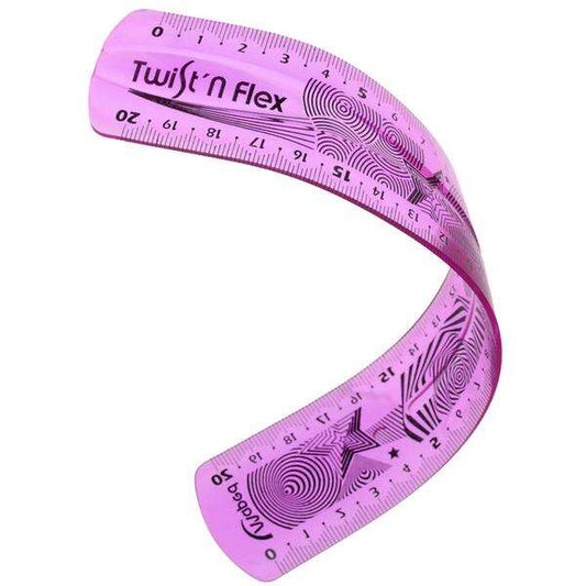 Maped Twist´n Flex Regla de Flexible 20cm - Irrompible - Doble Graduacion - Colores Aleatorios Azul, Rosa y Verde 1 pieza(s)