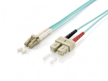 Equip - 255316 Cable de fibra óptica e InfiniBand 10 m LC SC Turquesa