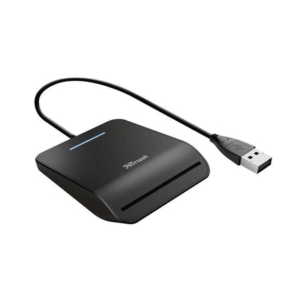 Trust - Primo lector de tarjeta inteligente Interior USB CardBus+USB 2.0 Negro