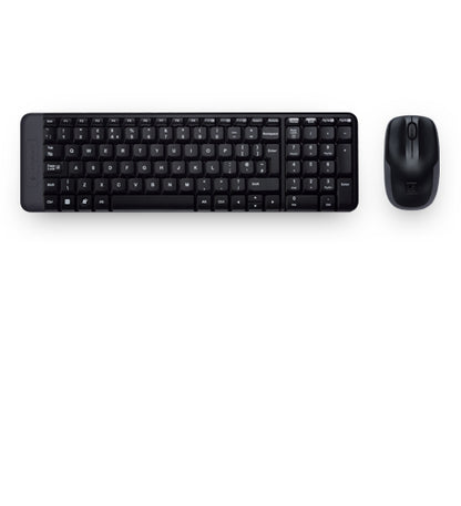 Logitech - Wireless Combo MK220 teclado Ratón incluido USB Español Negro