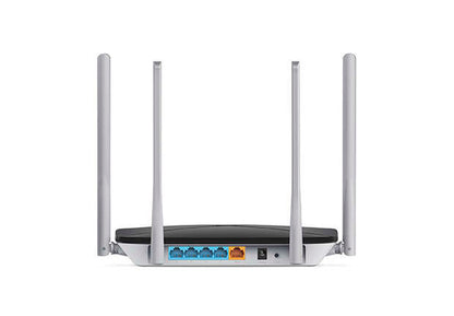 Mercusys - AC12 router inalámbrico Ethernet rápido Doble banda (2 4 GHz / 5 GHz) Negro