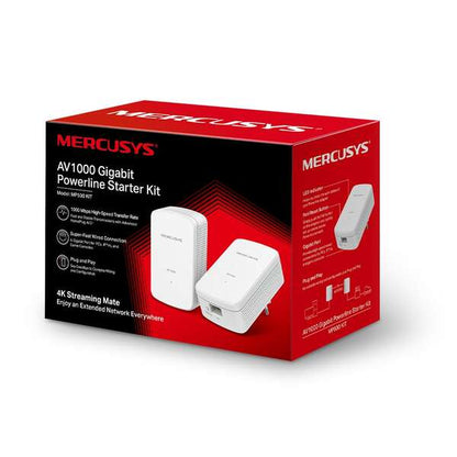 Mercusys - MP500 KIT adaptador de red PowerLine 1000 Mbit/s Ethernet Blanco 2 pieza(s)