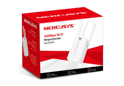 Mercusys - MW300RE ampliador de red Repetidor de red Blanco