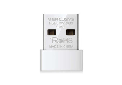 Mercusys Adaptador USB Nano Inalambrico N150 - USB 2.0 - Hasta 150Mbps 1 pieza(s)