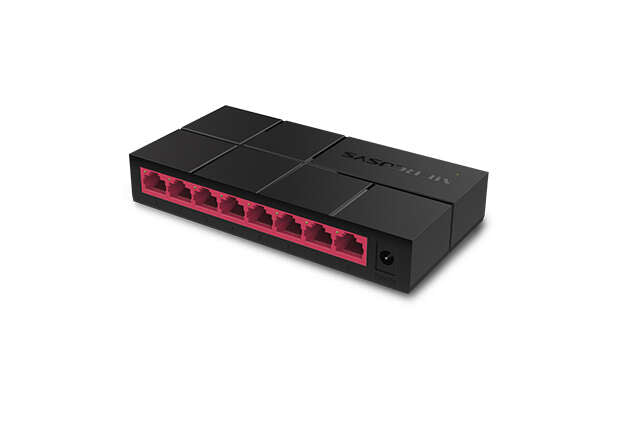 Mercusys - MS108G switch No administrado Gigabit Ethernet (10/100/1000) Negro