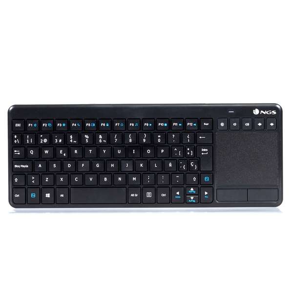 NGS - TV Warrior teclado RF inalámbrico QWERTY Negro