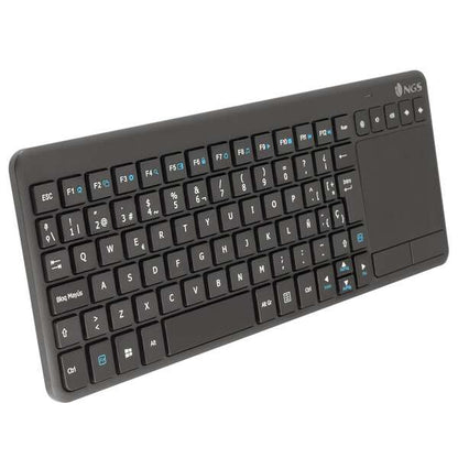 NGS - TV Warrior teclado RF inalámbrico QWERTY Negro