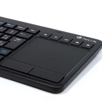 NGS - TV Warrior teclado RF inalámbrico QWERTY Negro