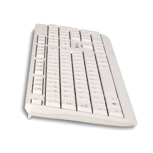 NGS - Spike teclado USB QWERTY Blanco